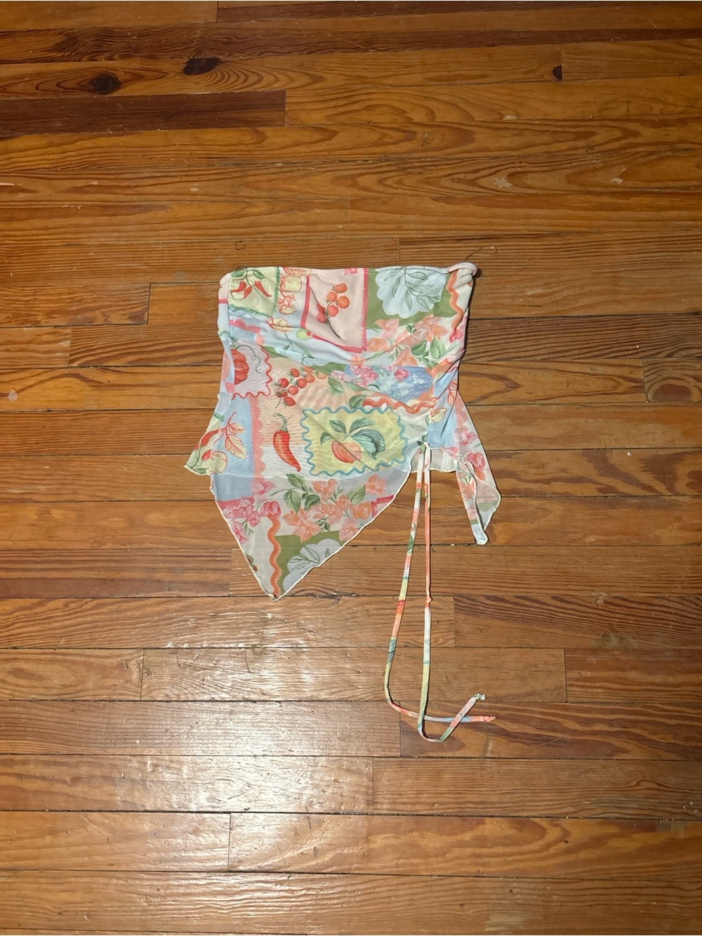Pastel Floral Wrap Tank Top